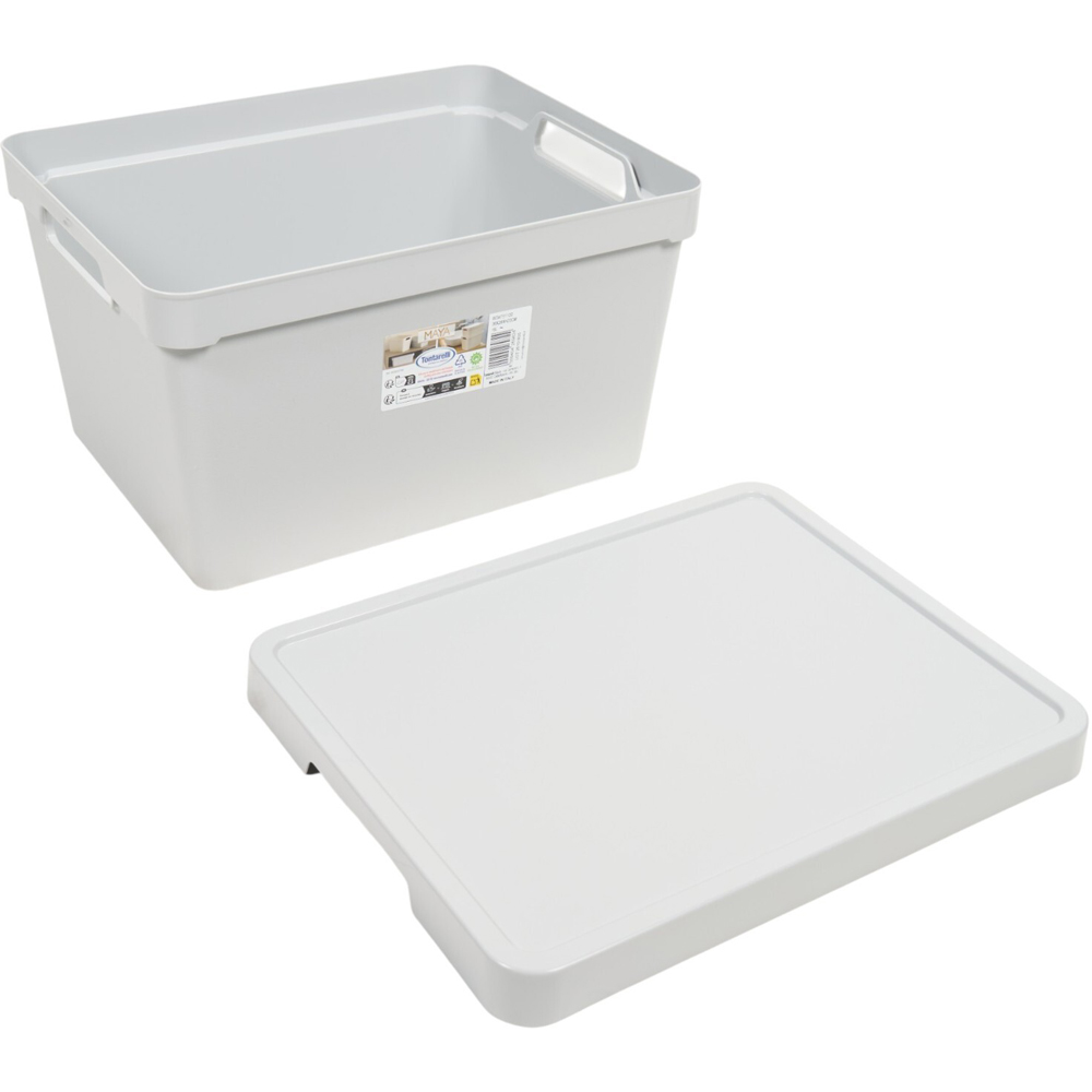 Matte Large Storage Box Grey Image 4