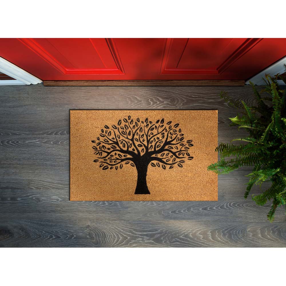 Astley Natural Tree of Life Coir Doormat 40 x 60cm Image 3