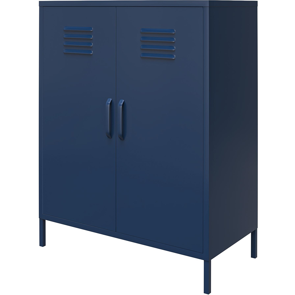 Dorel Bradford 2 Door 3 Shelf Navy Metal Storage Cabinet Image 5