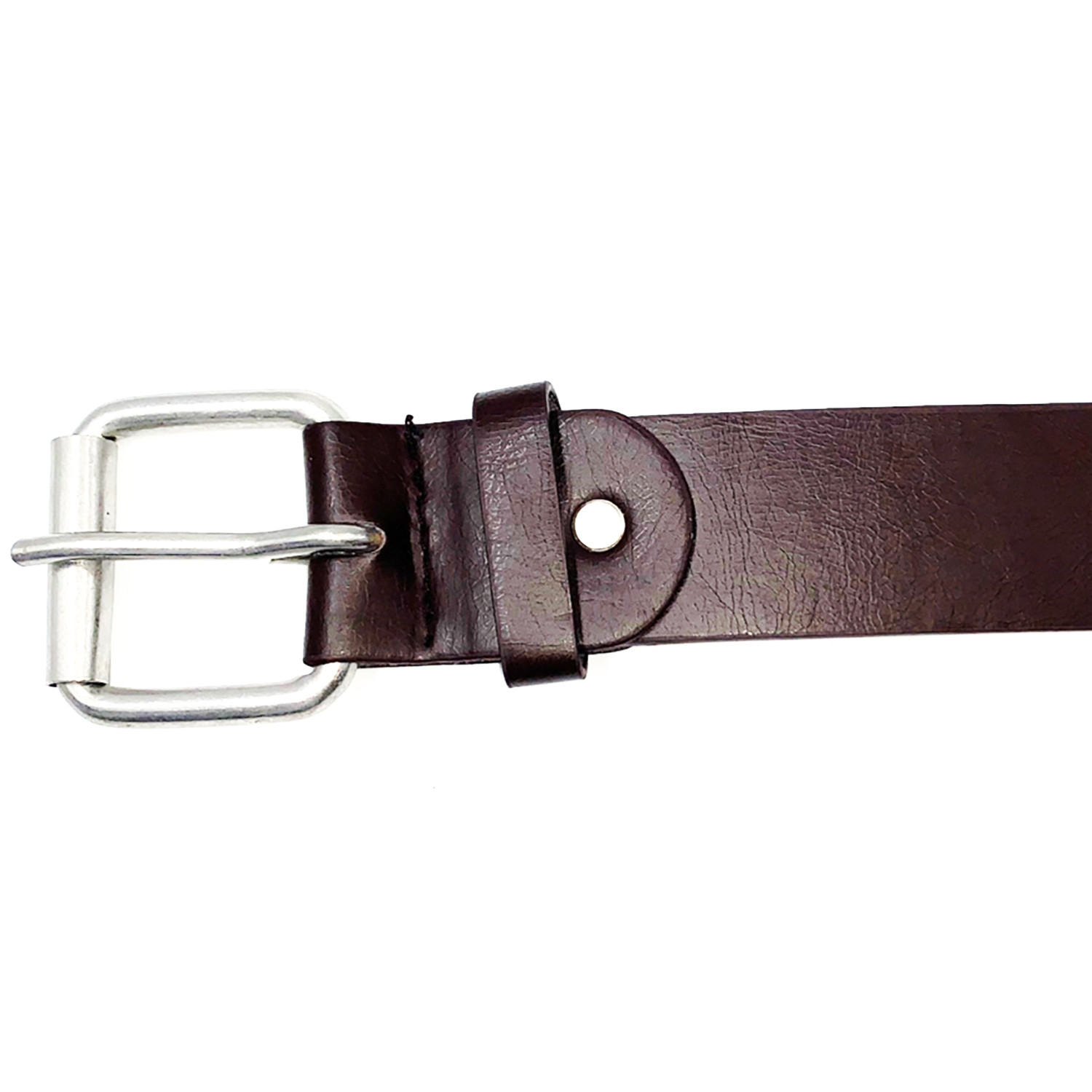 Men's Brown Leather Belt - Brown / L Image