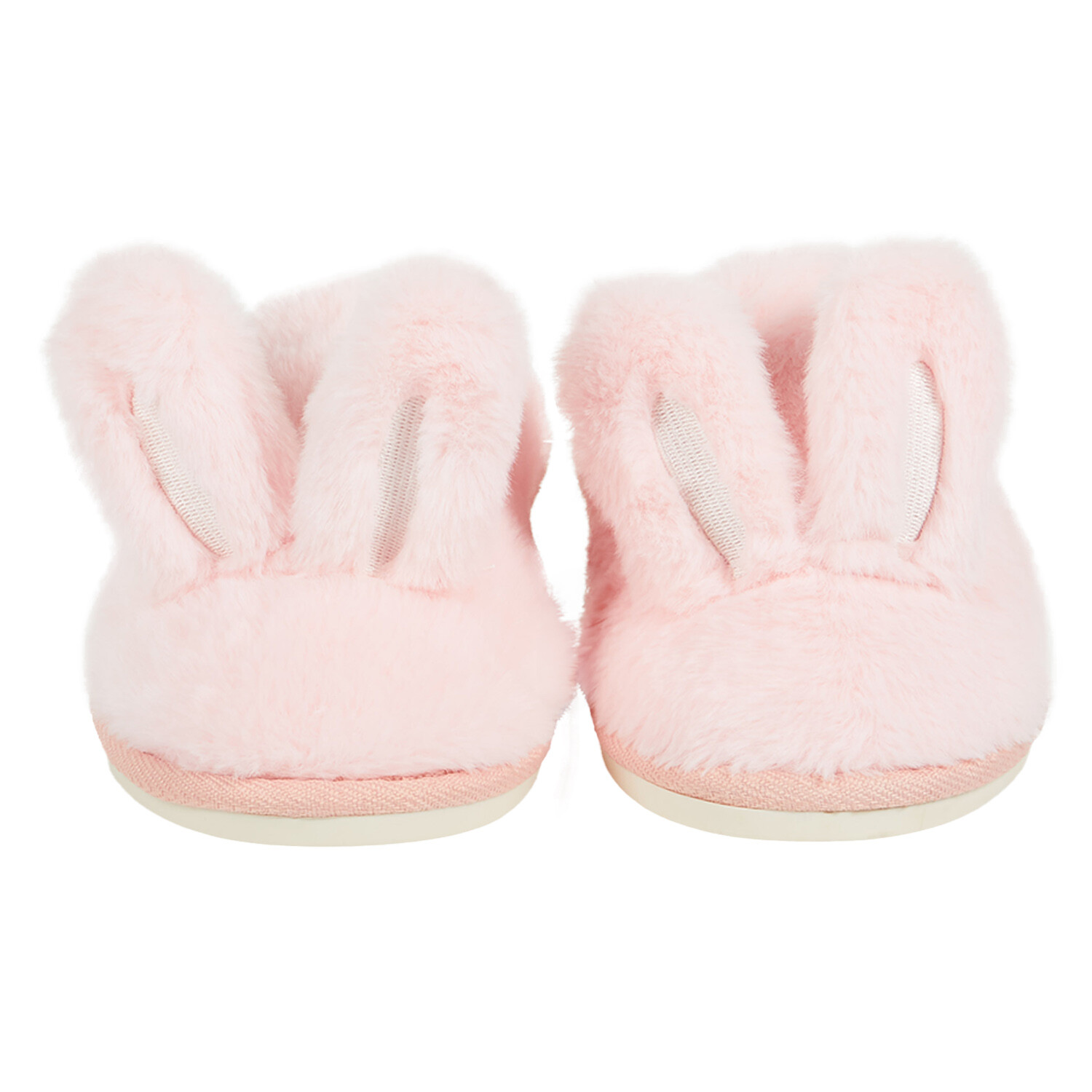 Fluffy Bunny Ear Slippers - Pink / UK 3-4 / 5-6 / 7-8 Image 2