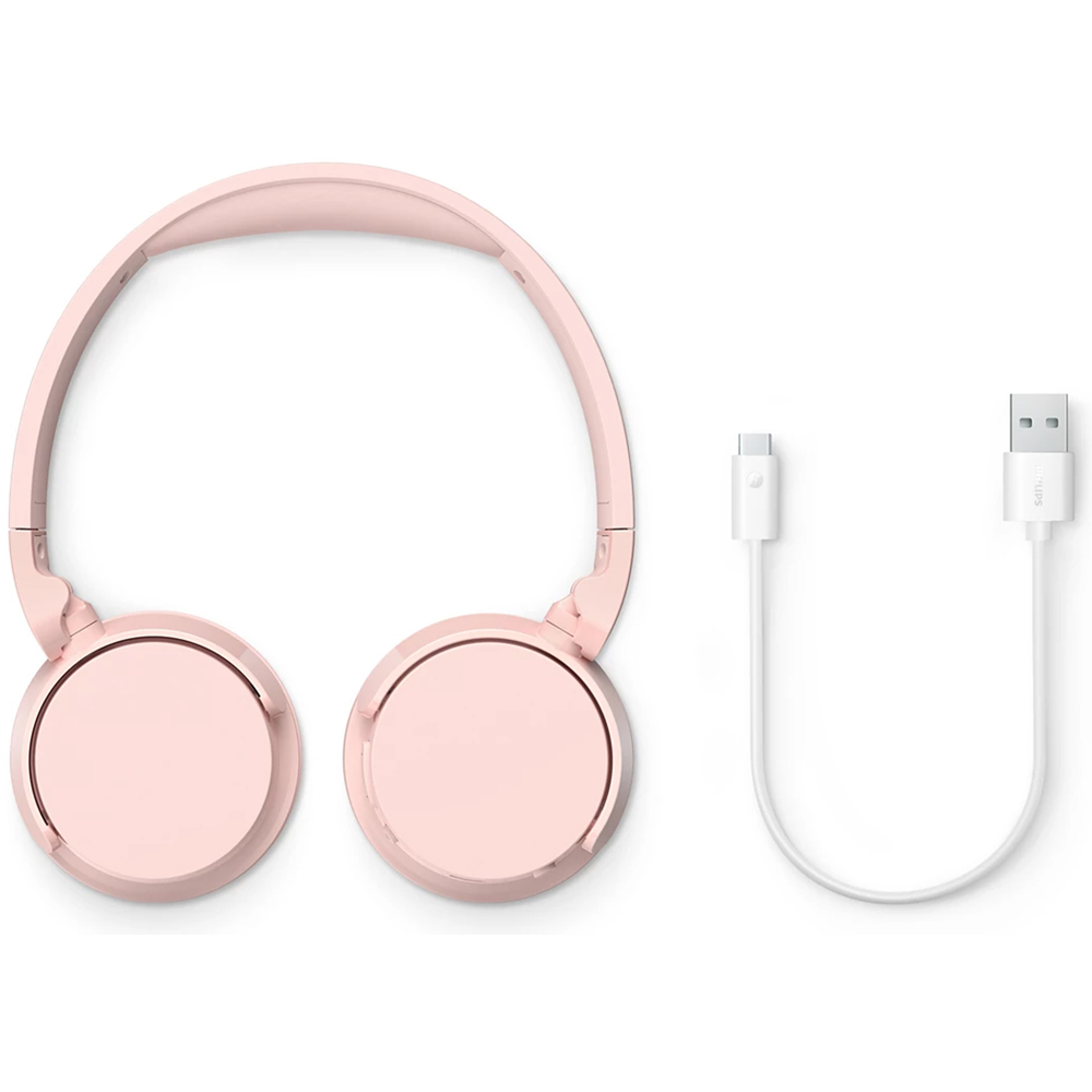 Philips 4000 Series TAH4209 Pink On-Ear Wireless BT Headphones Image 6