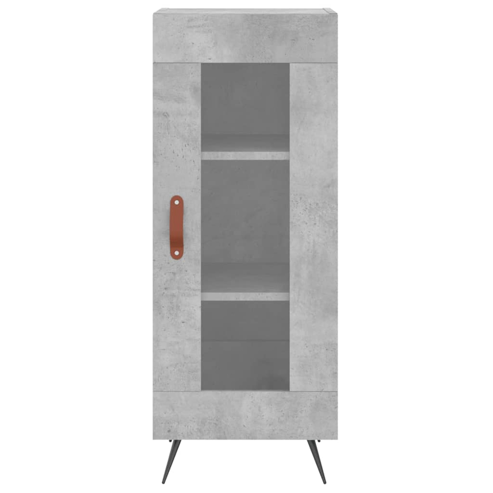 vidaXL 2 Door Concrete Grey Highboard Image 6