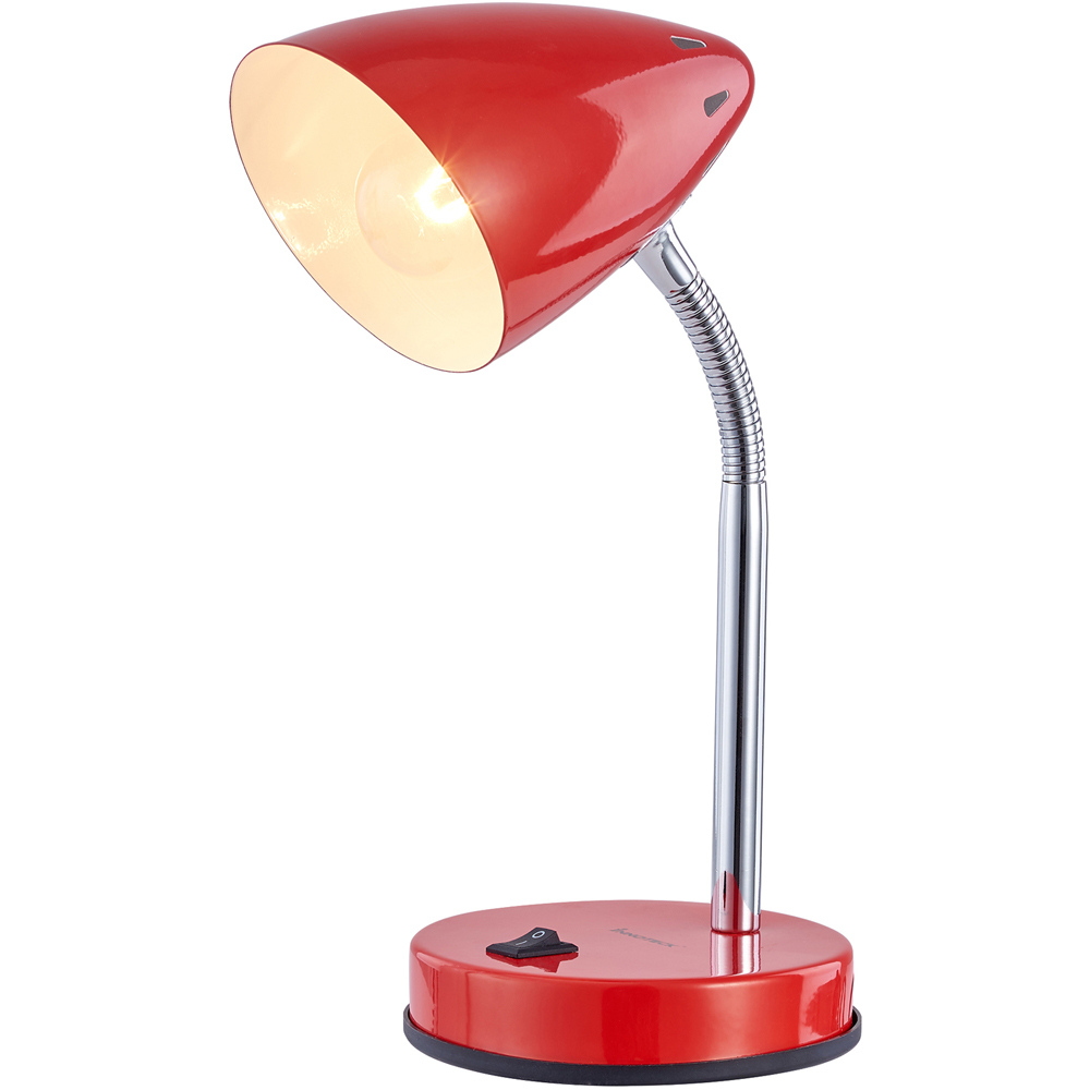 Innoteck Red Cone Flexible Neck Desk Lamp Image 2