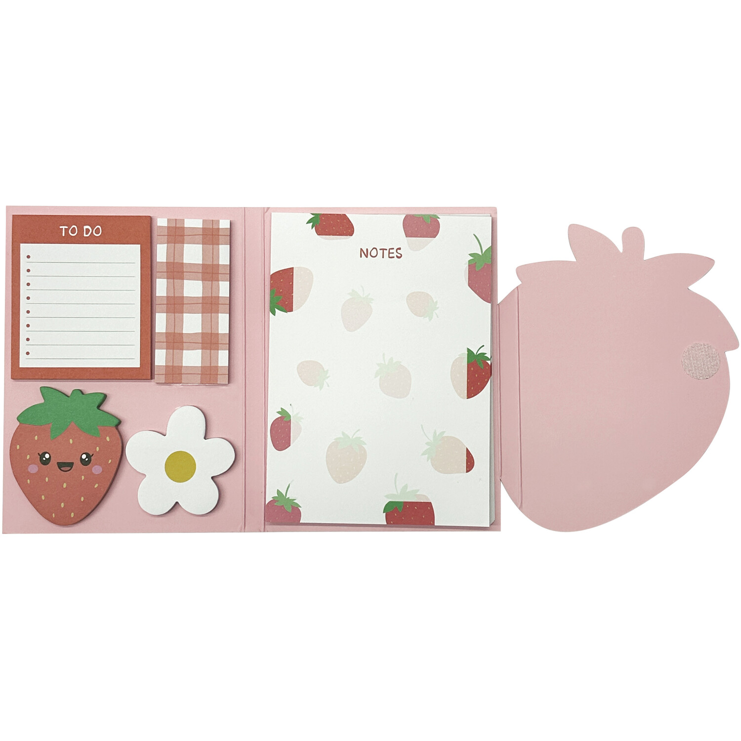 Strawberry Sticky Notes Set - Pink Image 3