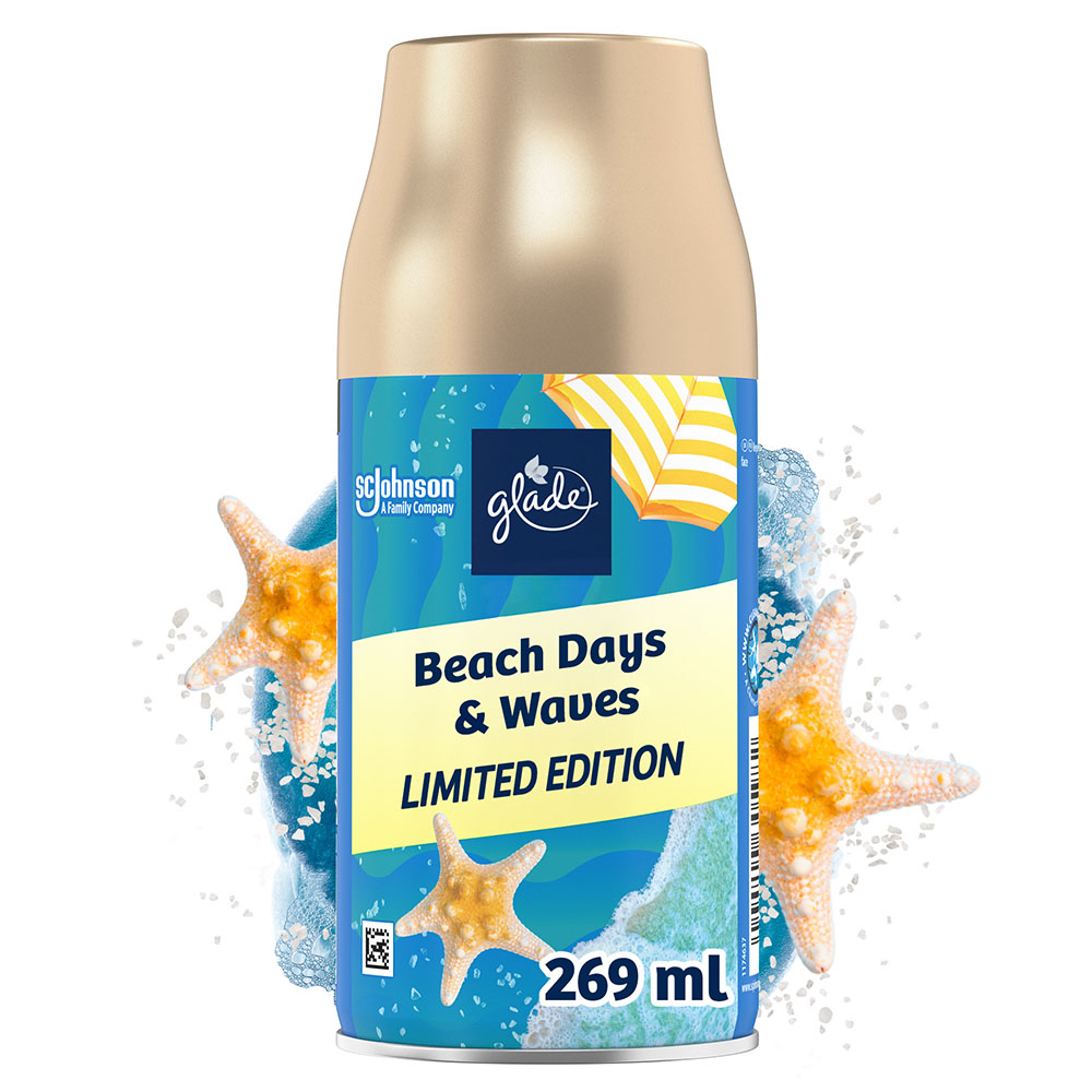 Glade Beach Days and Waves Automatic Spray Air Freshener Refill Case of 4 x 269ml Image 3