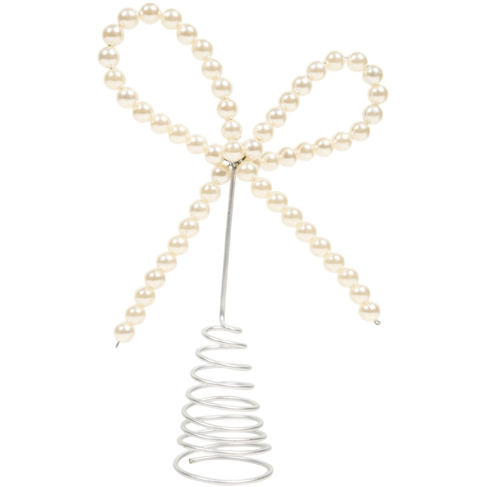 Pearly Bow Tree Topper Image 2