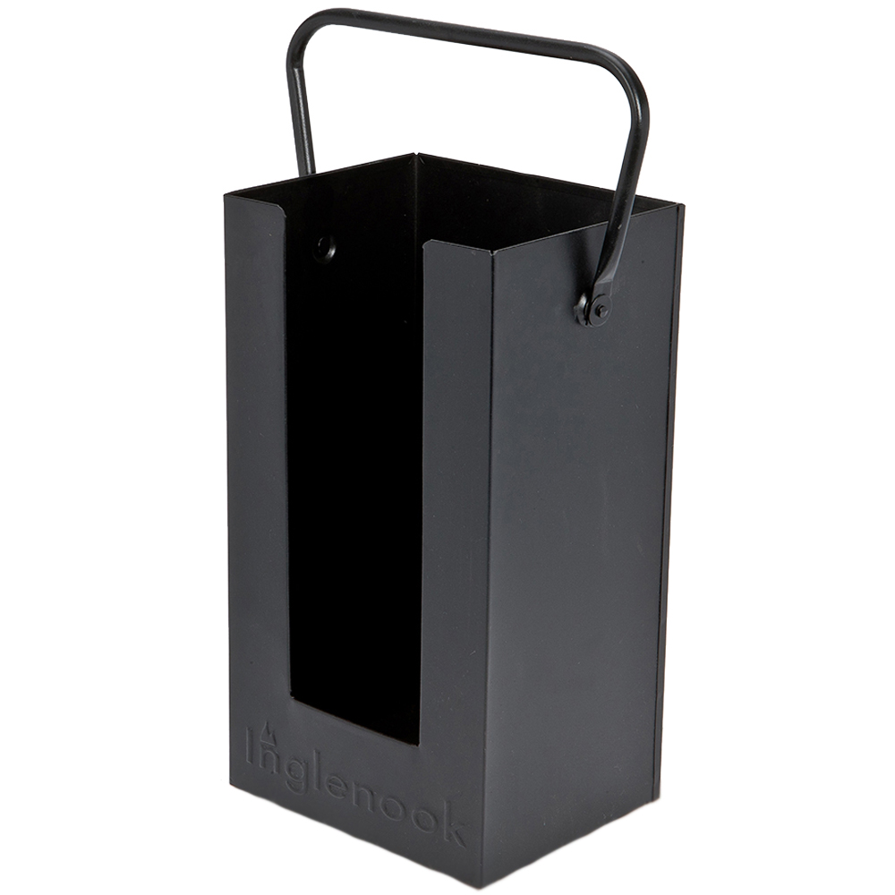 Inglenook Fireside Black Log and Briquette Holder Image 1