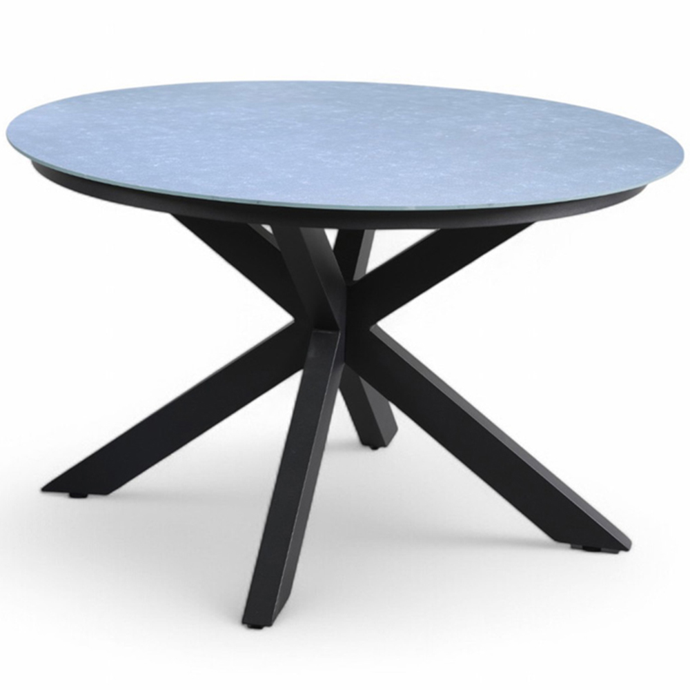 Royalcraft Aspen 4 Seater Round Ceramic Rope Dining Set Grey Image 3