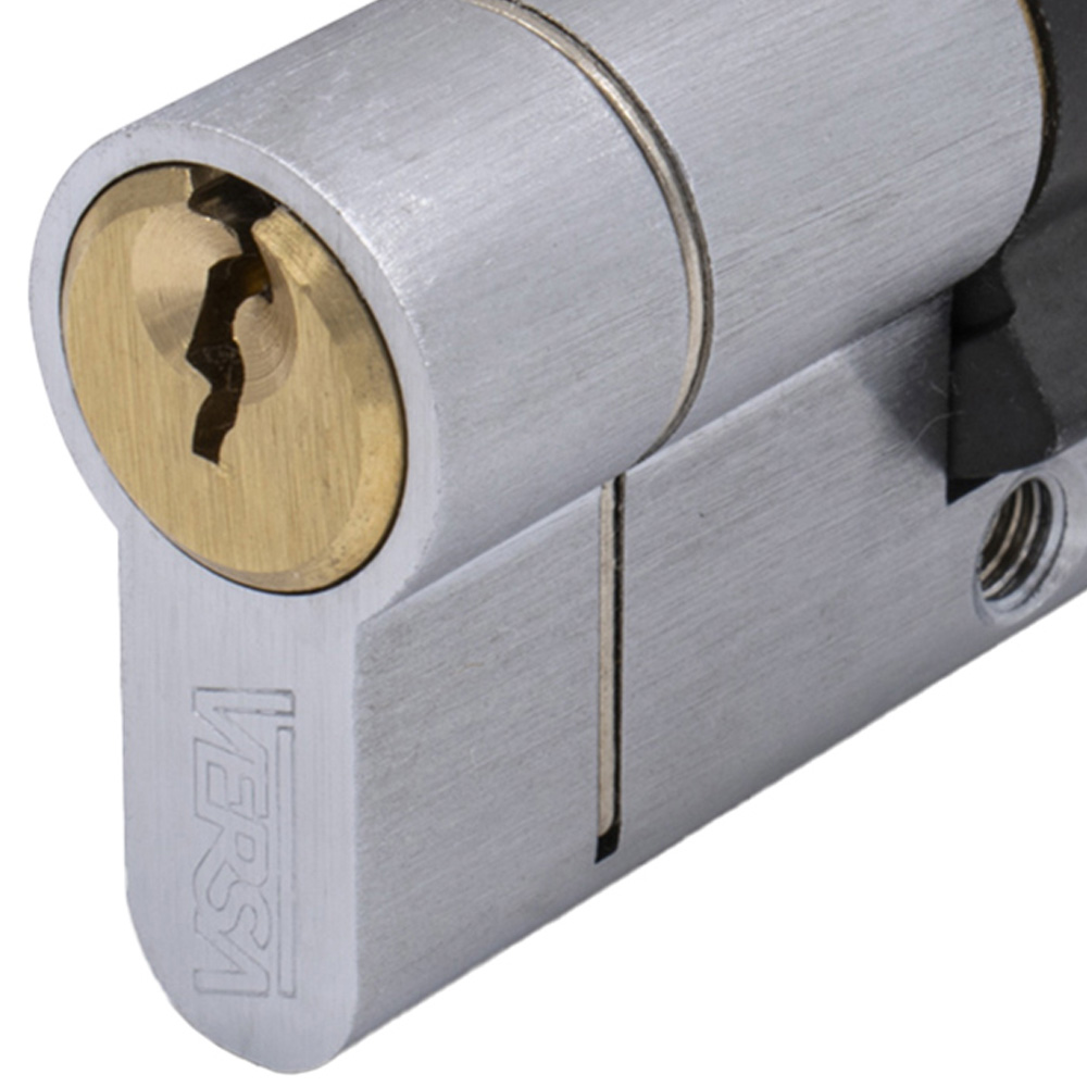 VERSA 45 x 45mm Double Cylinder Barrel Door Lock with 5 Keys Wilko