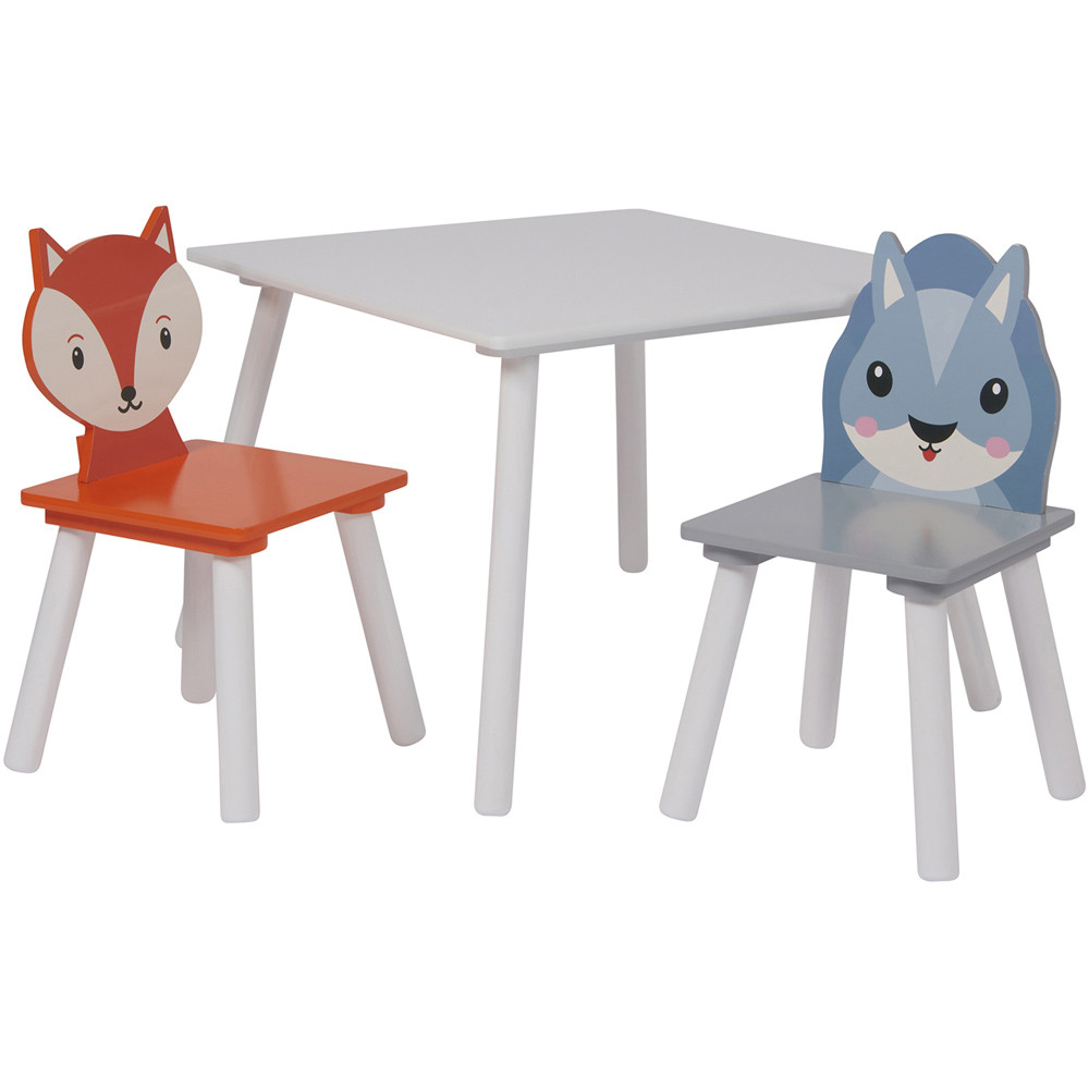 Liberty House Toys Kids Fox and Squirrel Table and Chairs Image 2
