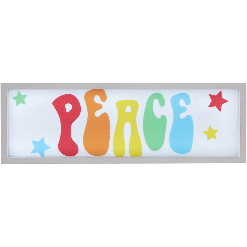 Premier Housewares Peace LED Light Box Image 1