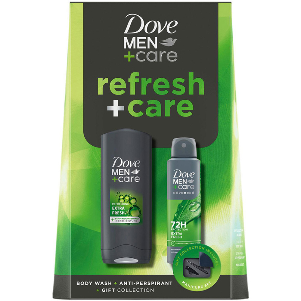 Dove Men+Care Refresh Citrus and Cedarwood Scent Bodywash Bodyspray and Manicure Gift Set 2 Pack Image 5