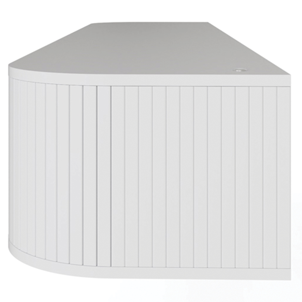 GFW Mateo 2 Sliding Door White Wall-Mounted LED TV Unit Image 5