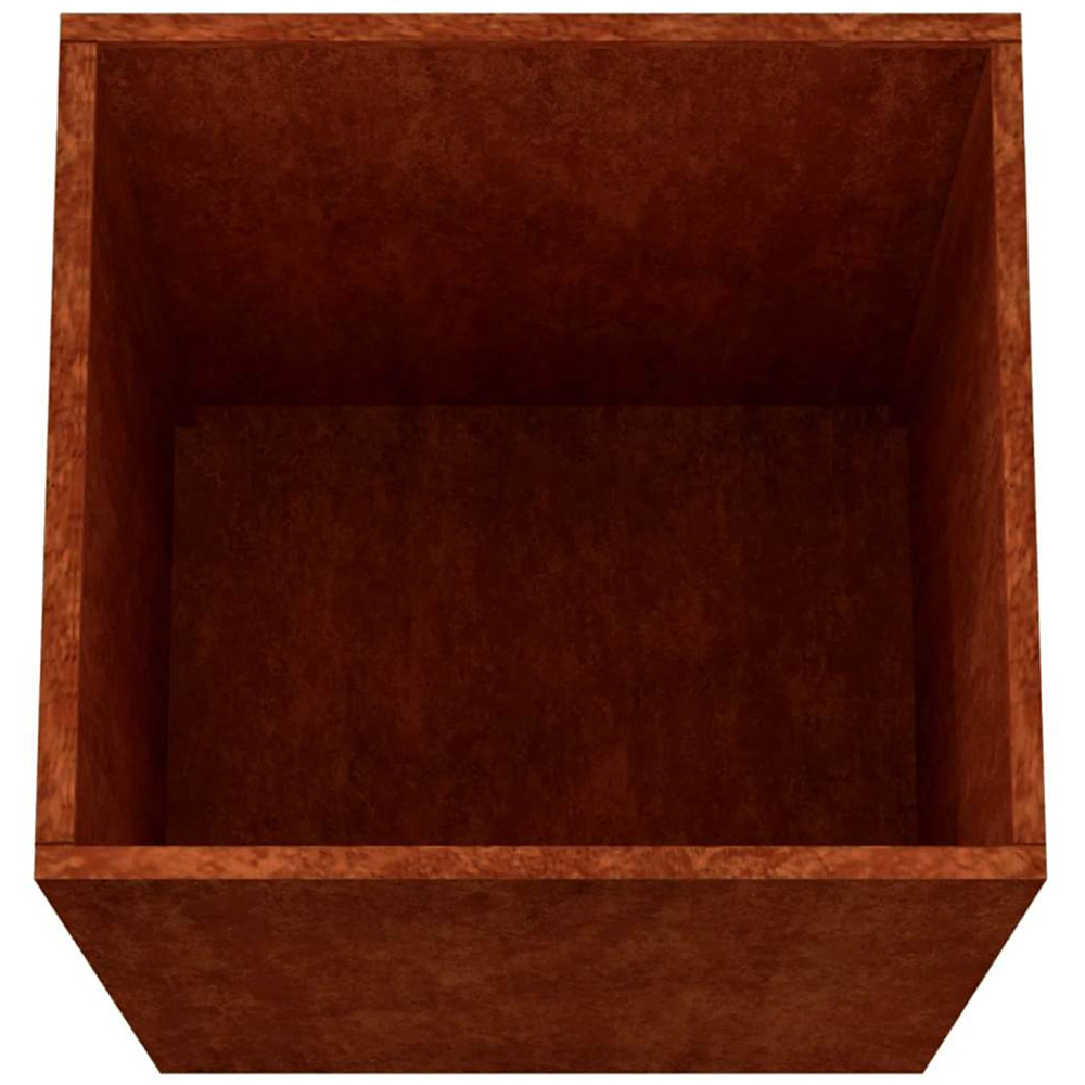 vidaXL Brown Corten Steel Garden Planter 75 x 38 x 42cm Image 5