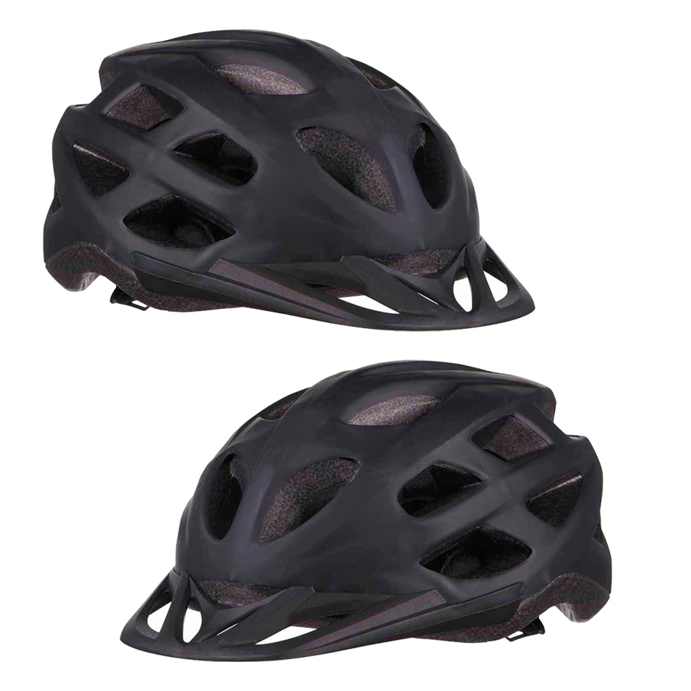 Wilko Adult 58-62cm Matt Black Cycle Helmet Image 6