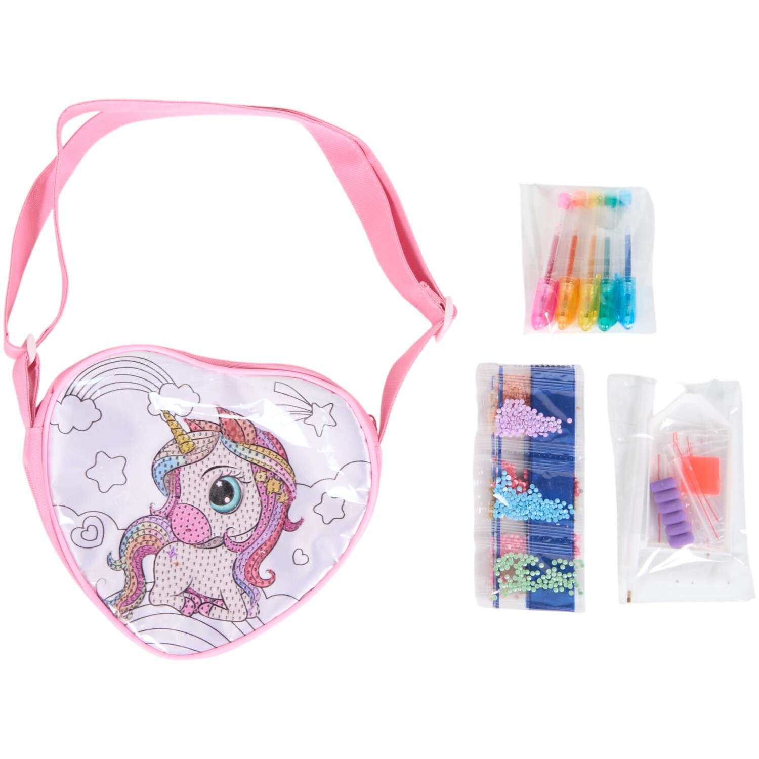 Diamond Painting Kids Handbag Pink Image 5