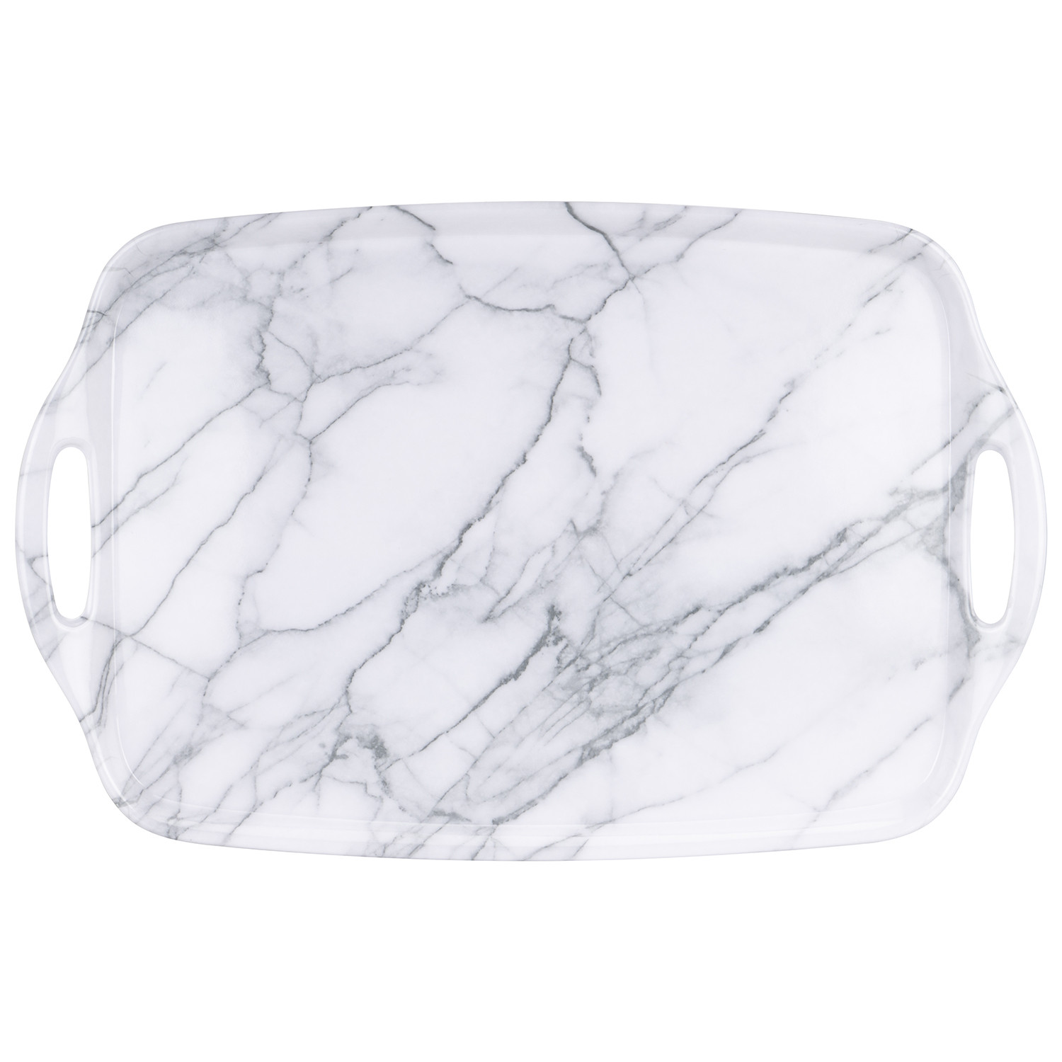 White Marble Large Serving Tray Image