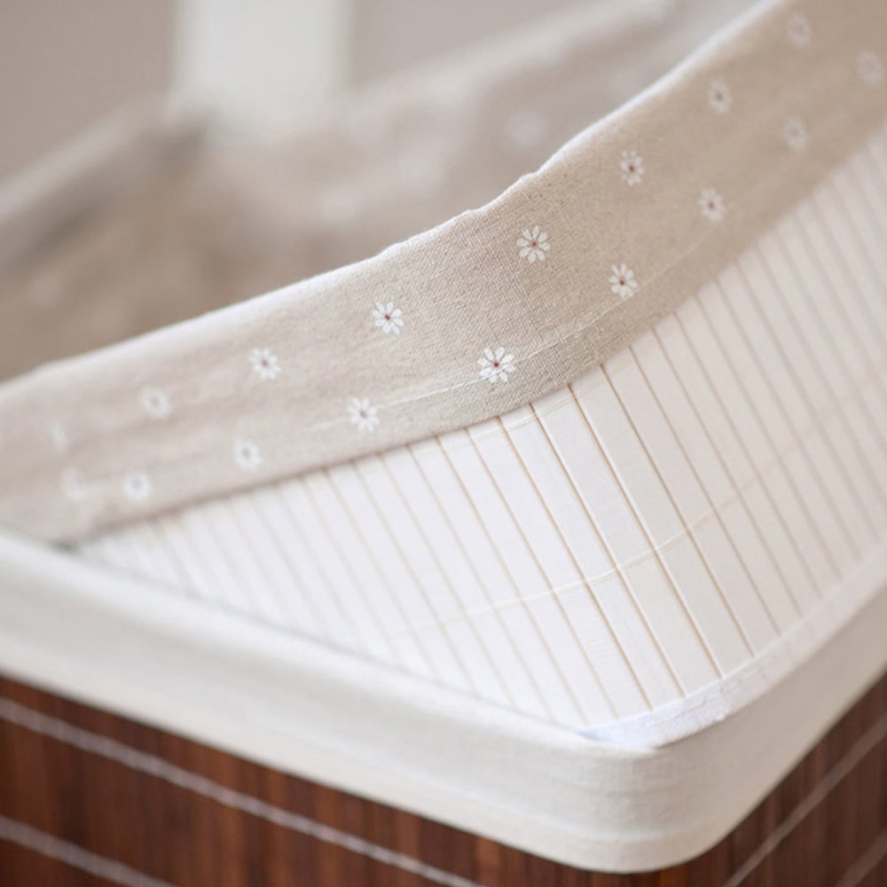 Premier Housewares Kankyo Dark Brown Bamboo Storage Box 2 Pack Image 2