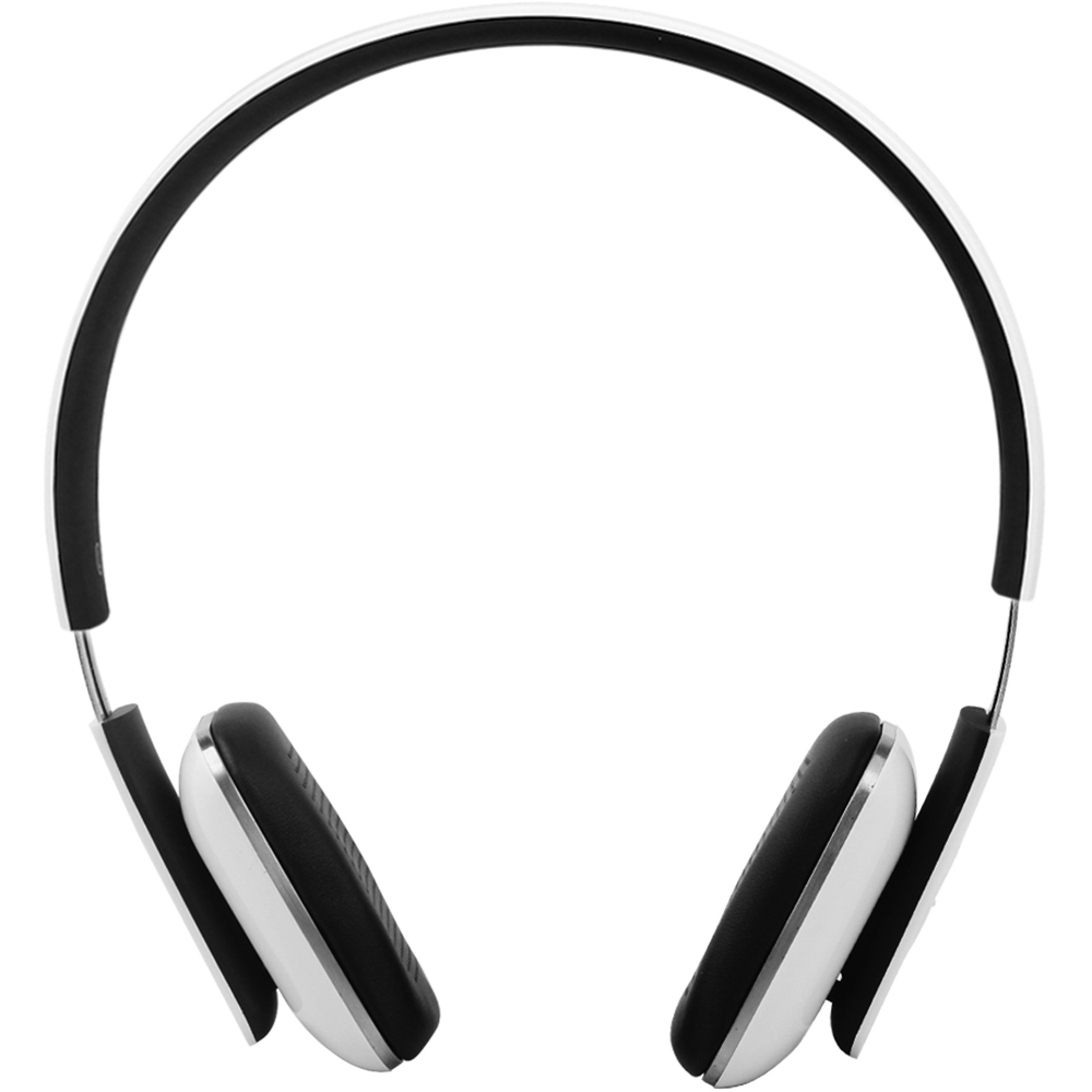 August EP636W White Wireless Rechargeable On-Ear NFC Bluetooth Headphones with Mic Image 2