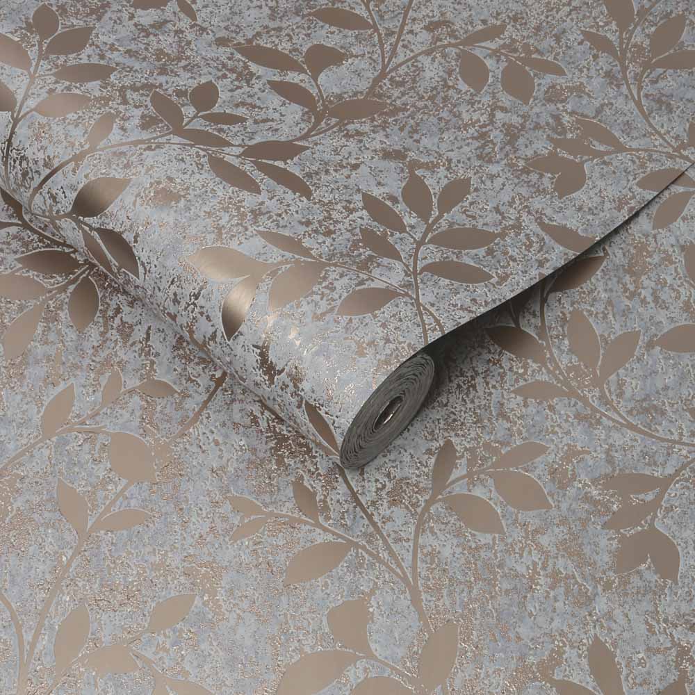 Superfresco Colours Milan Trail Rose Gold Wallpaper Image 2