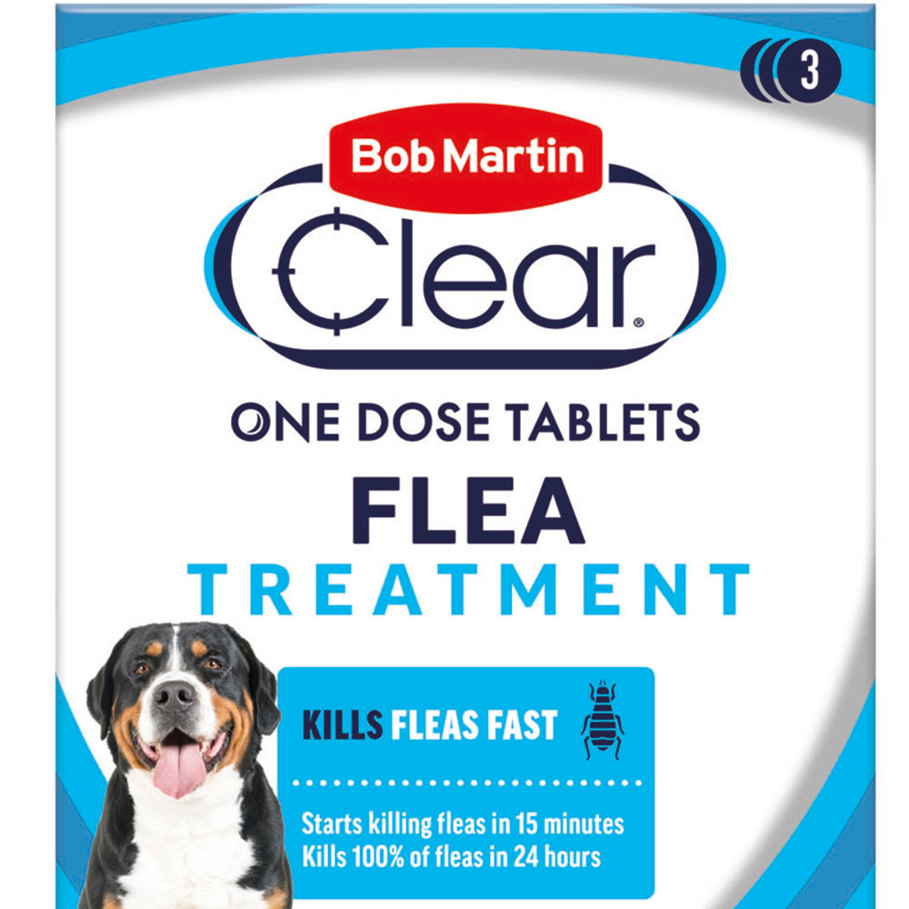 Bob Martin Clear Flea Tablets for Large Dogs 11kg+ Image 2