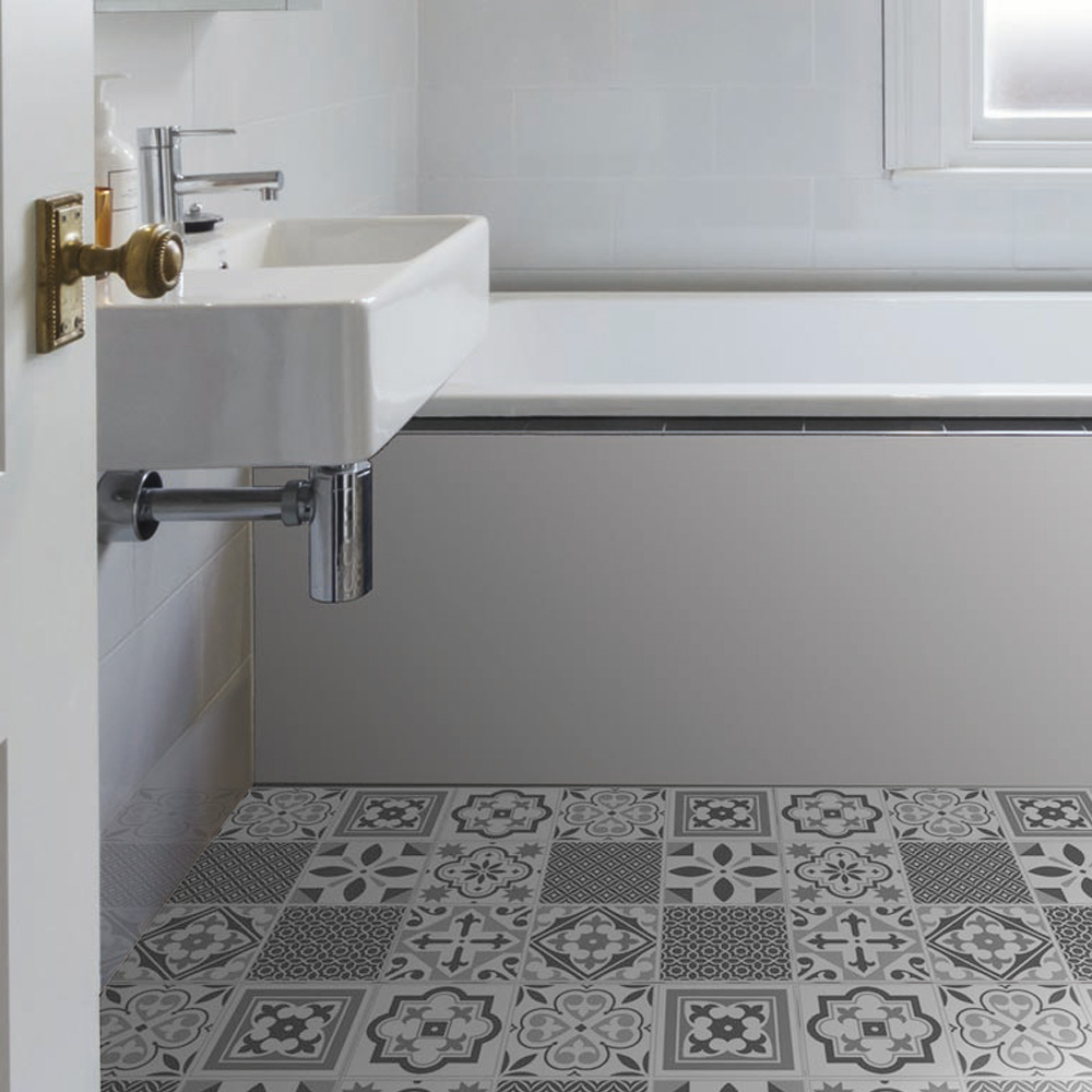 D-C-Fix Oriental Design Self Adhesive Floor Tiles 10 Pack Image 4