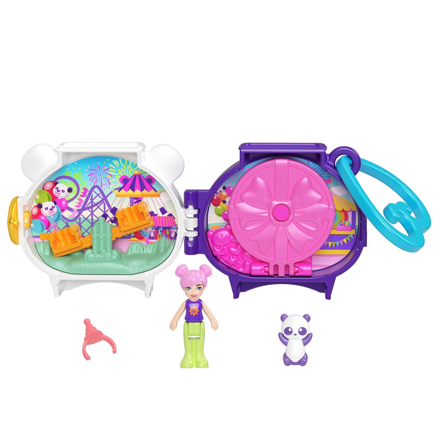 Polly Pocket Pet Connects Compact - Purple Image 3