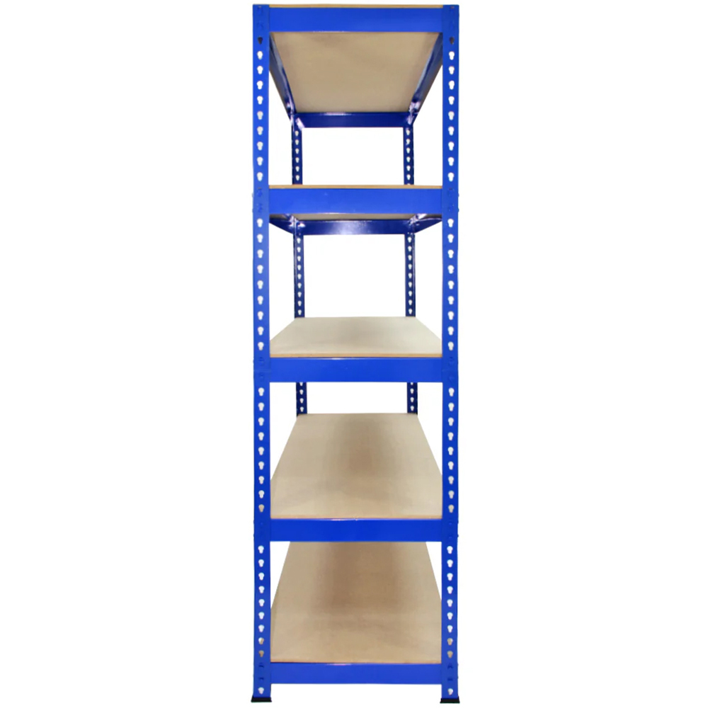 Monster Shop T-RAX 5 Tier Blue Metal Racking Units with Bay Connectors 2 Pack Image 3