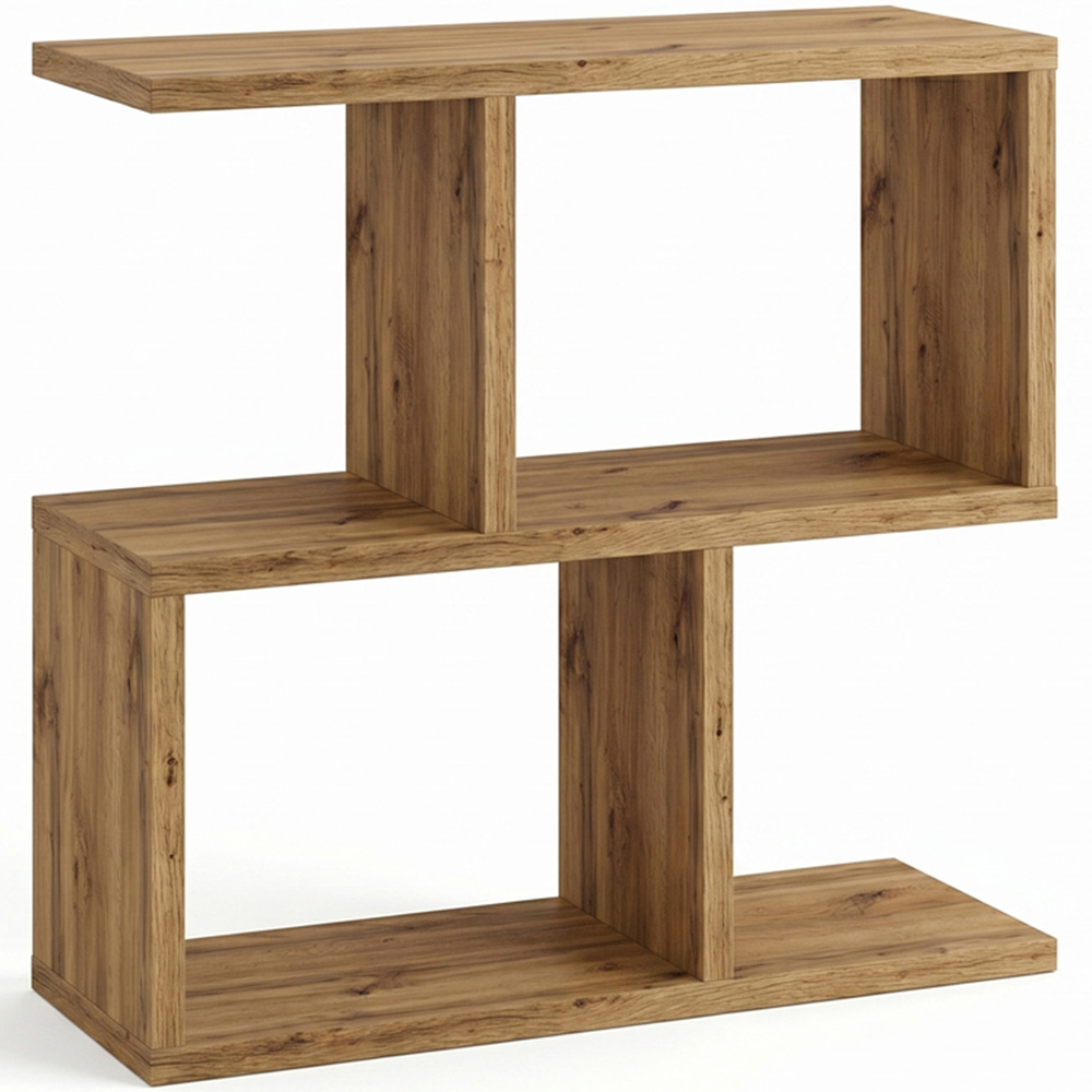 Shefa Line Eden 4 Shelf Wotan Oak Side Table Image 2