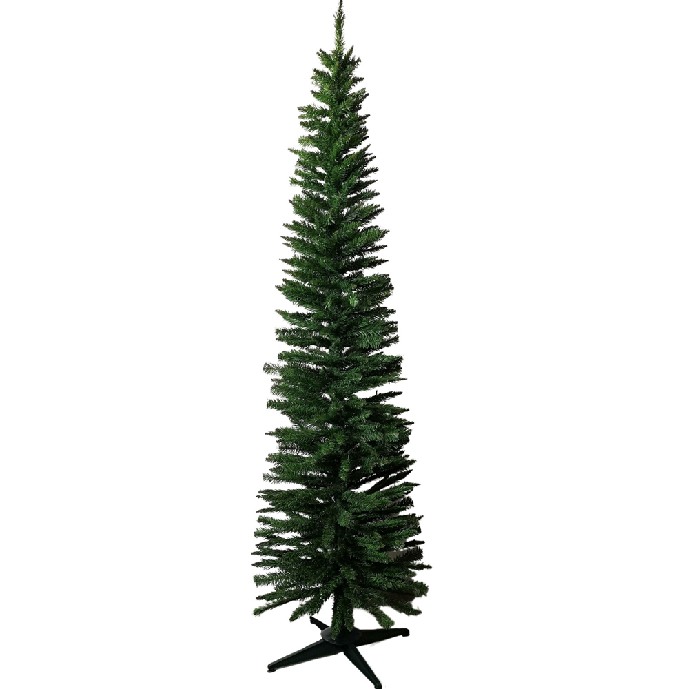 Samuel Alexander Green Pencil Slim Artificial Christmas Tree 7ft Image 1