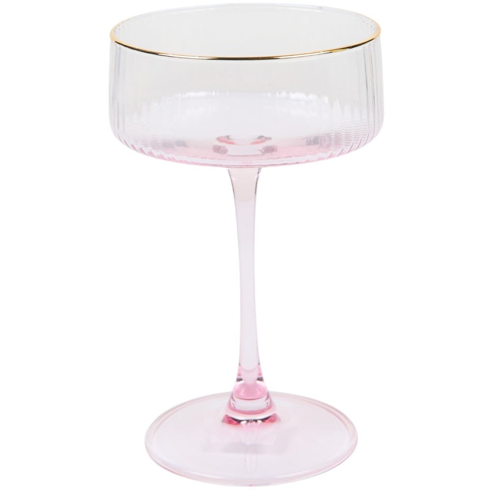 Ombre Coupe Glass Pink Image 1