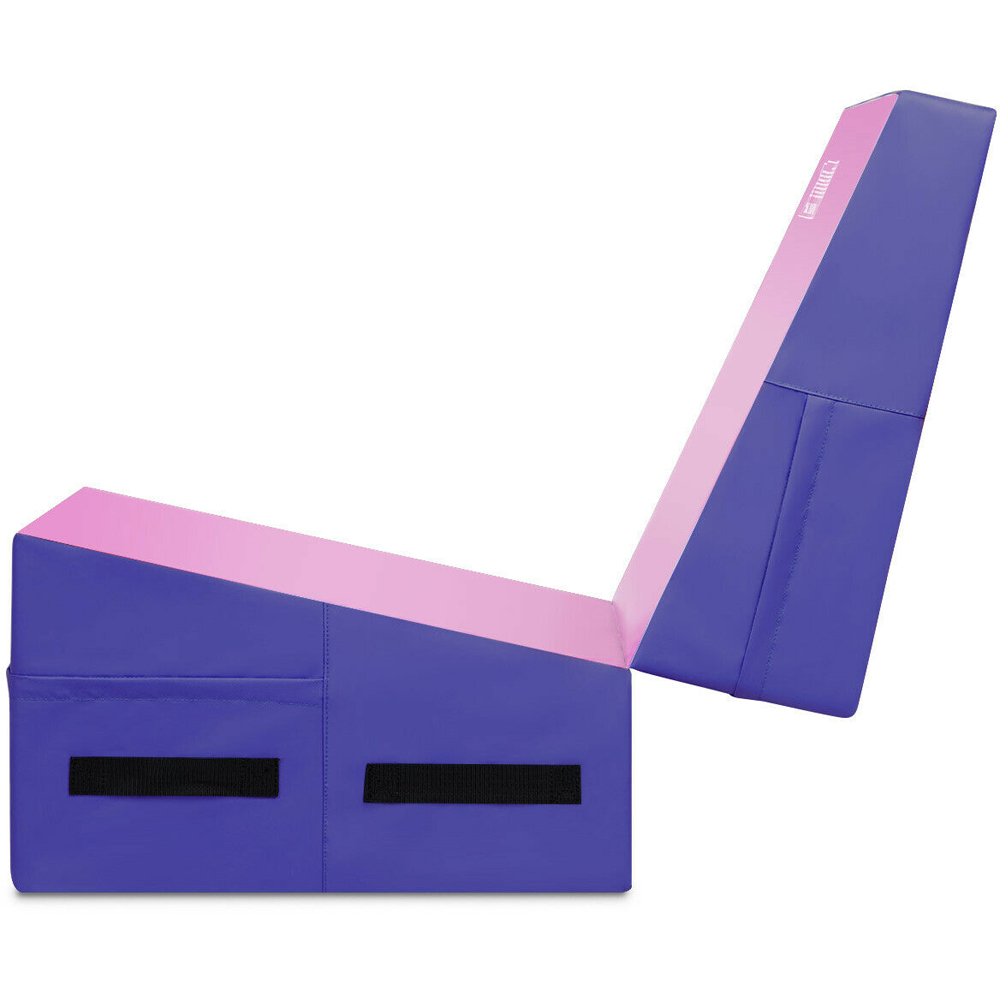 Costway Purple Wedge Ramp Folding Yoga Mat Image 2