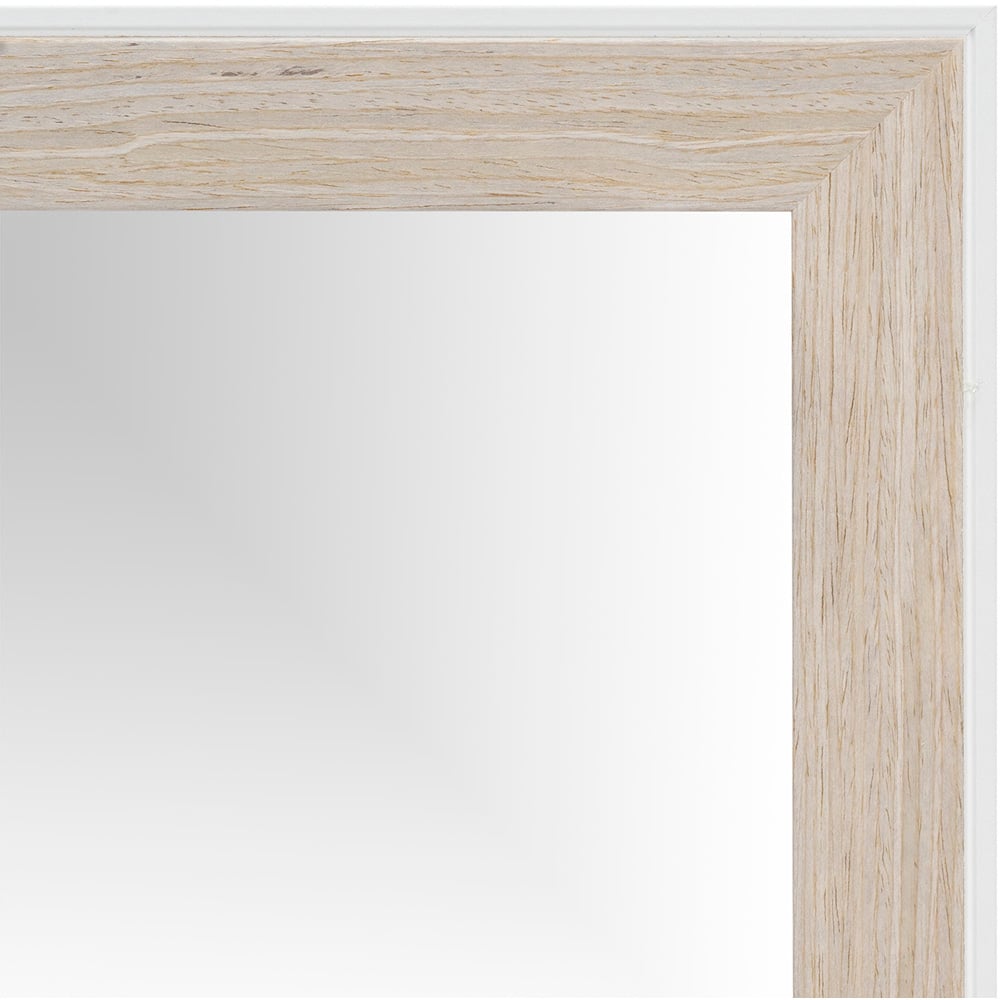 Sahara Light Wood Effect Mirror 120 x 30cm Image 2