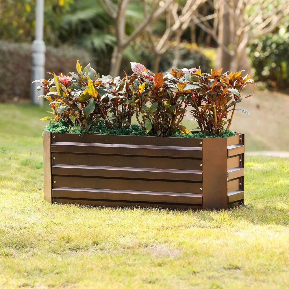 Living and Home Square Raised Garden Bed Planter Box 30 x 100 x 60cm Image 7