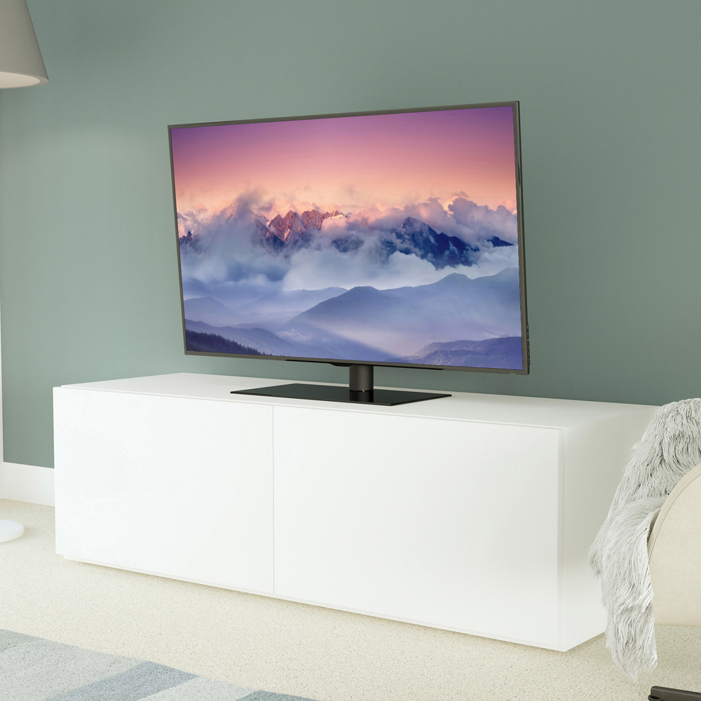 AVF Universal Black Tilt and Swivel Table Top TV Stand Image 6