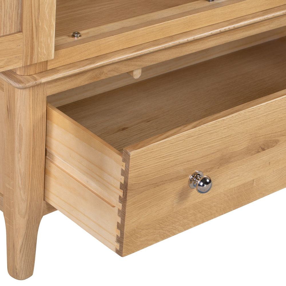 Julian Bowen Cotswold 2 Door Single Drawer Natural Wardrobe Image 5