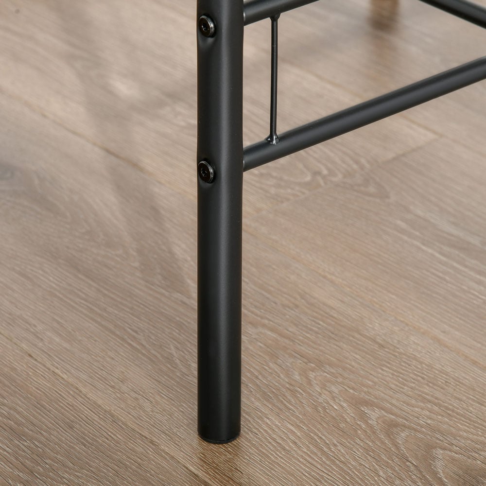 Portland 2 Seater Oak Wooden Dining Set Image 3