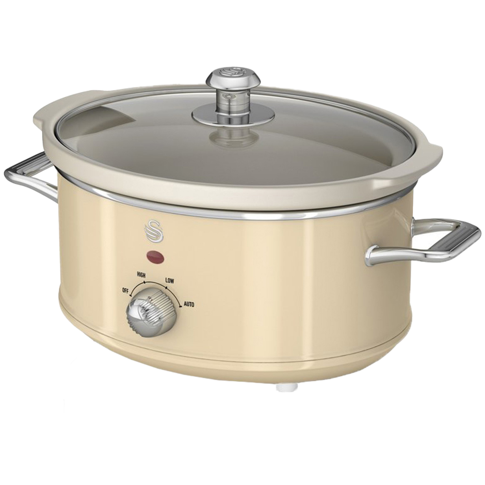 Swan Retro Cream 3.5L Slow Cooker Image 1