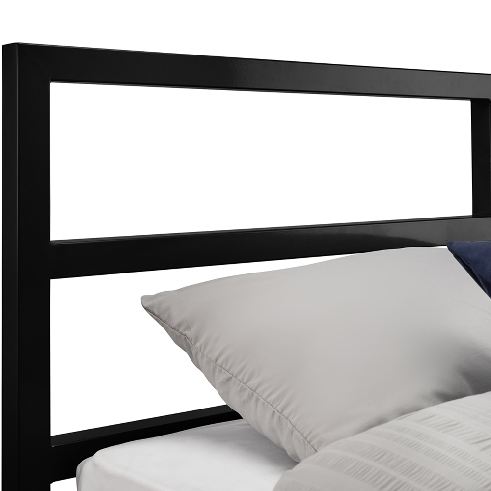 Julian Bowen Soto Single Satin Black Metal Bed Frame Image 5