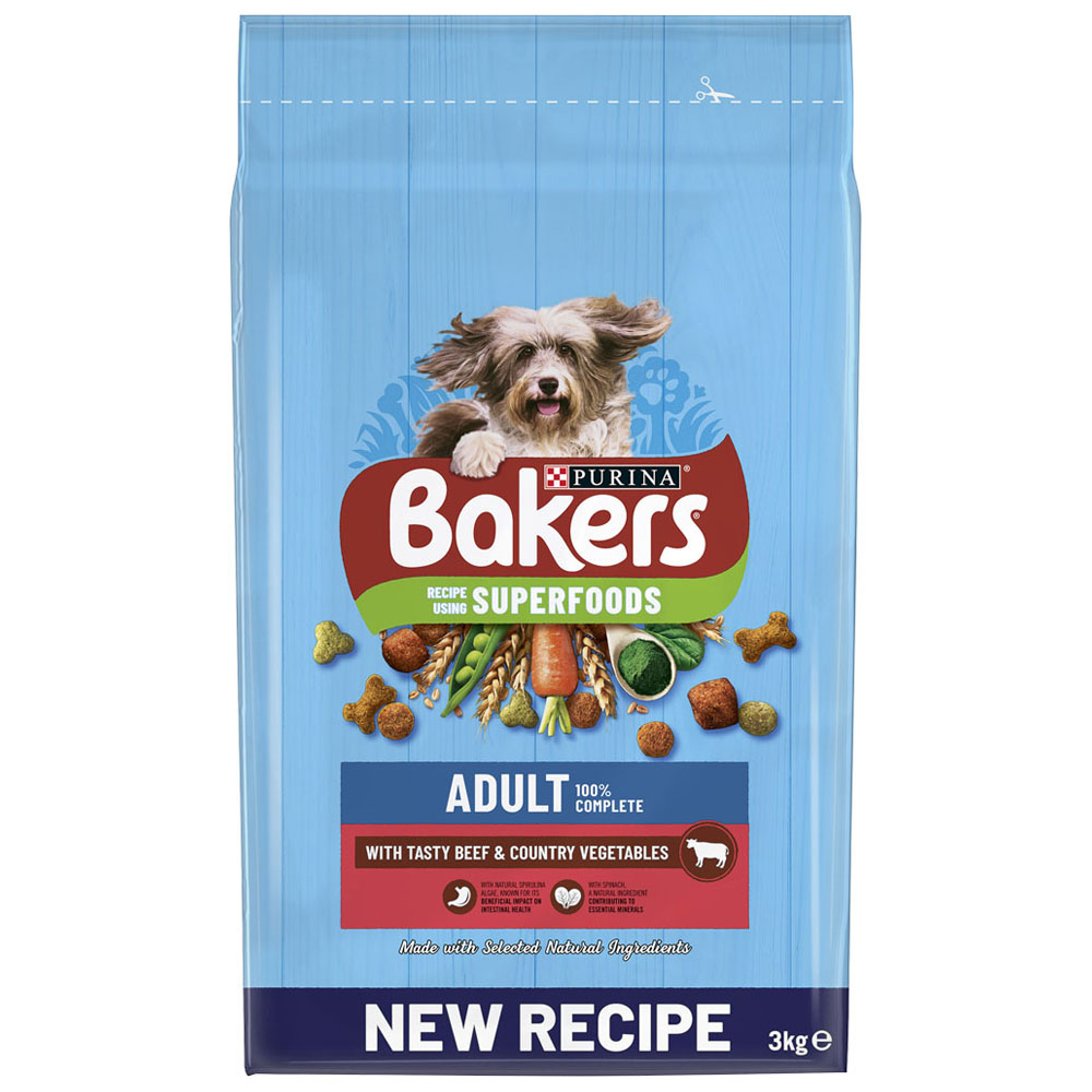 Bakers Dry Dog Food Beef and Veg 3kg Image 3