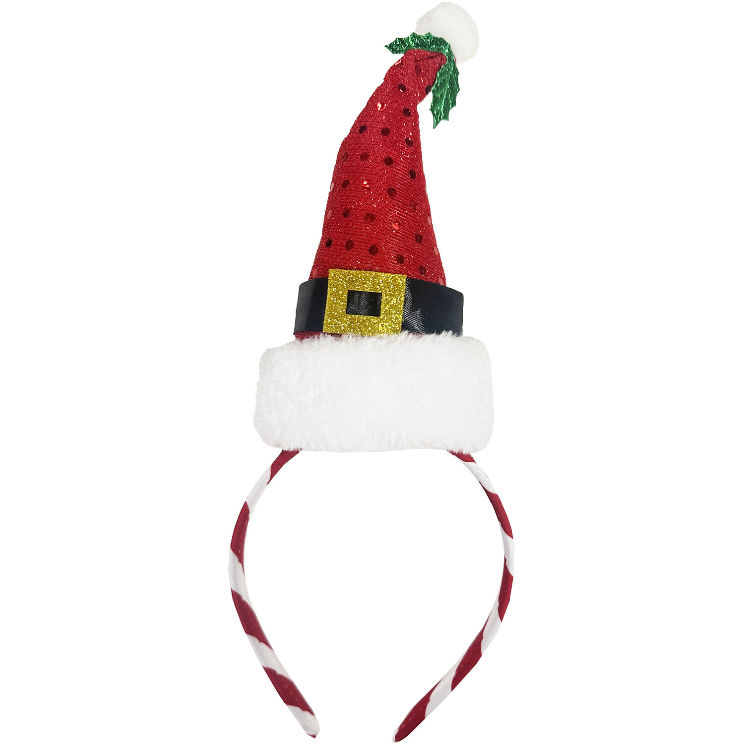 Sequin Santa Headband - Red Image