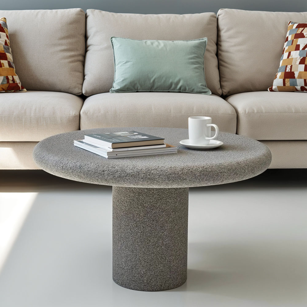 IH Design Udaipur Concrete Low Coffee Table Image 5
