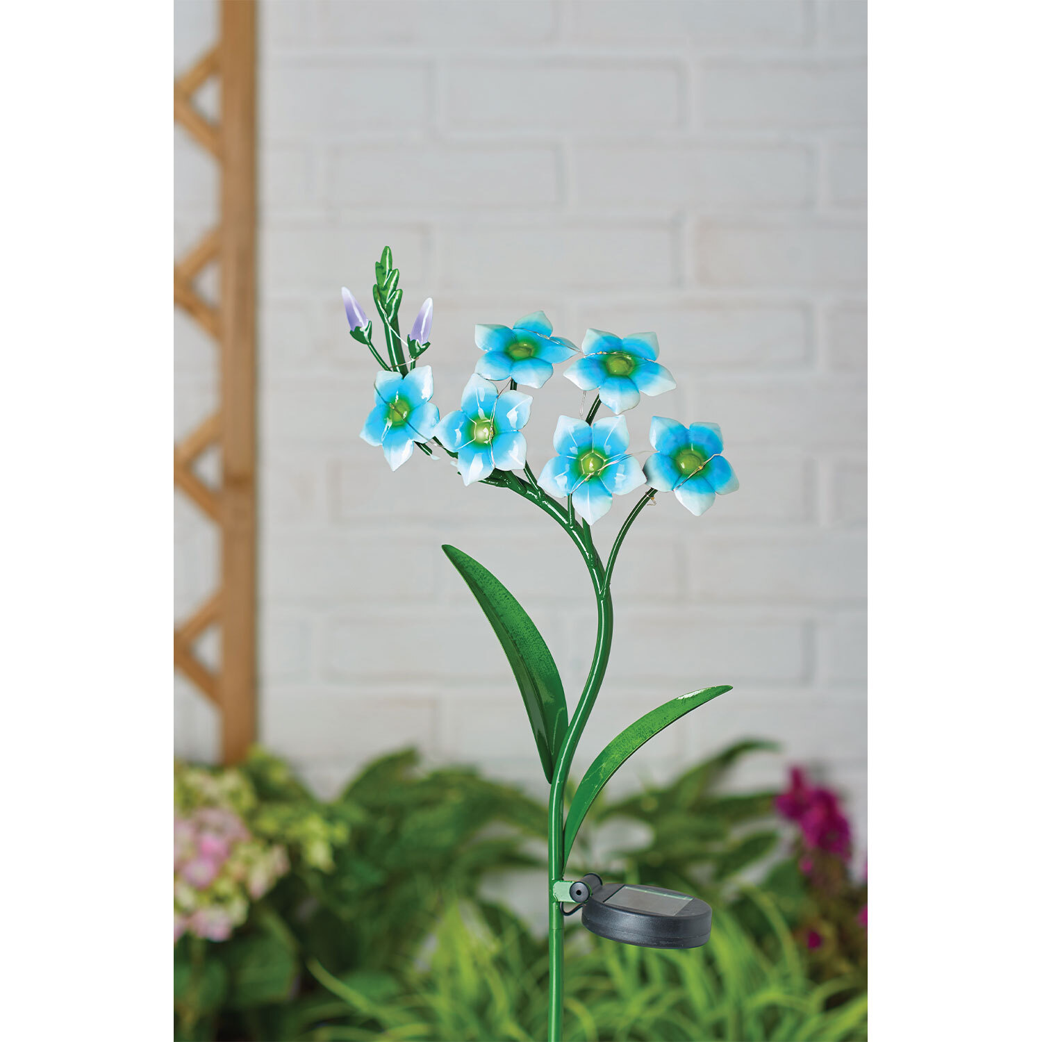Single Floral Garden Solar Stake Light 63cm in Assorted styles Image 4