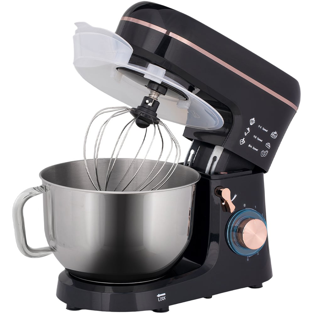 HOMCOM 800-251V70BK Black 5L Electric Stand Mixer 1400W Image 1