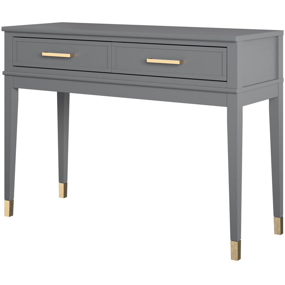Dorel Home Westerleigh 2 Drawer Graphite Grey Console Table Image 5