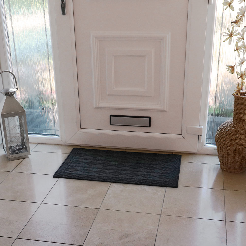 JVL Charcoal Knit Indoor Scraper Doormat 45 x 75cm Image 7