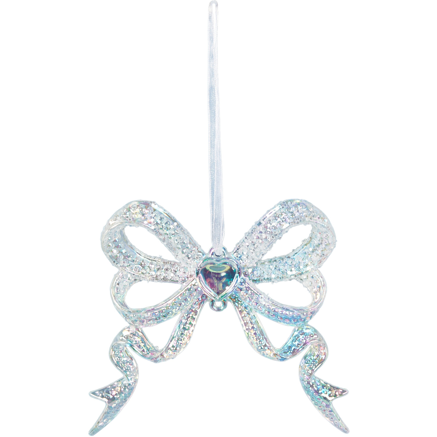Set of 2 Hanging Iridescent Bows Image 1