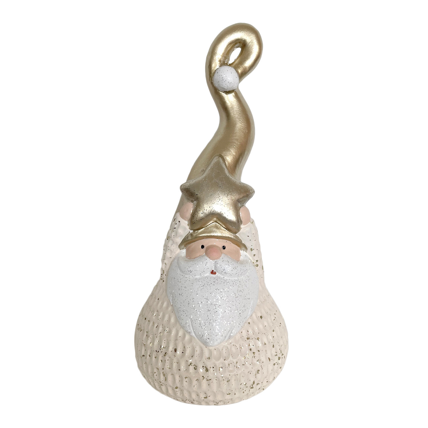 Ceramic Golden Hat Santa Image