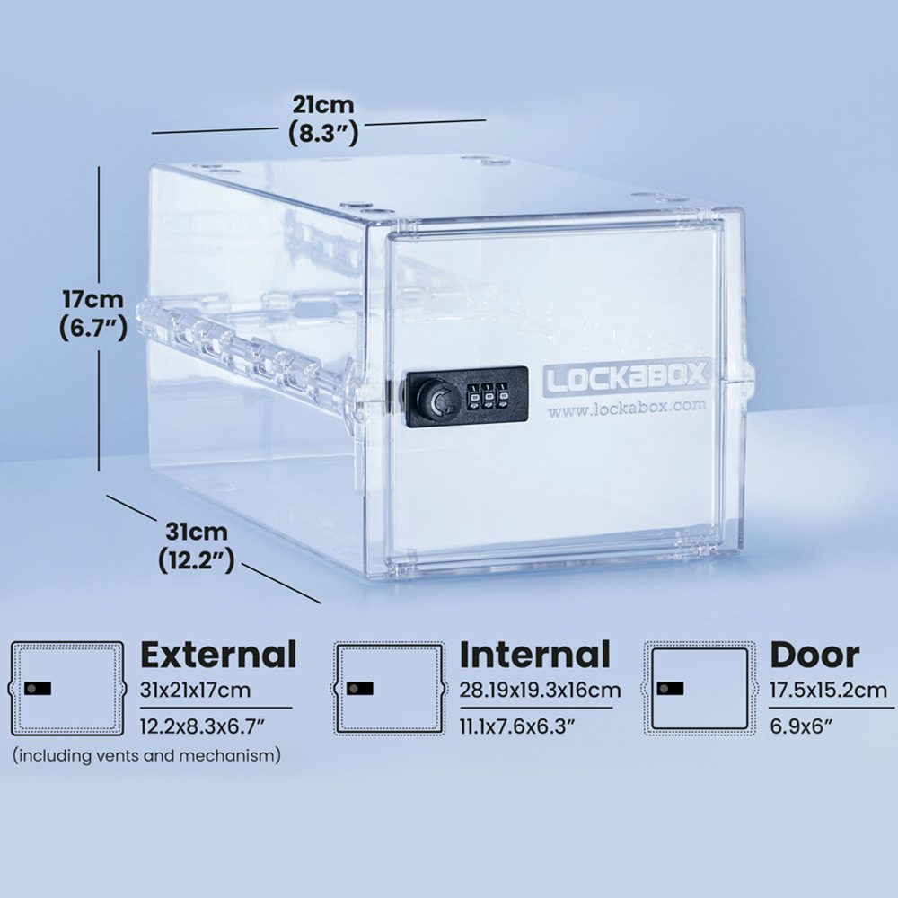 Lockabox One Crystal Lockable Safe Box 10.5L Image 8